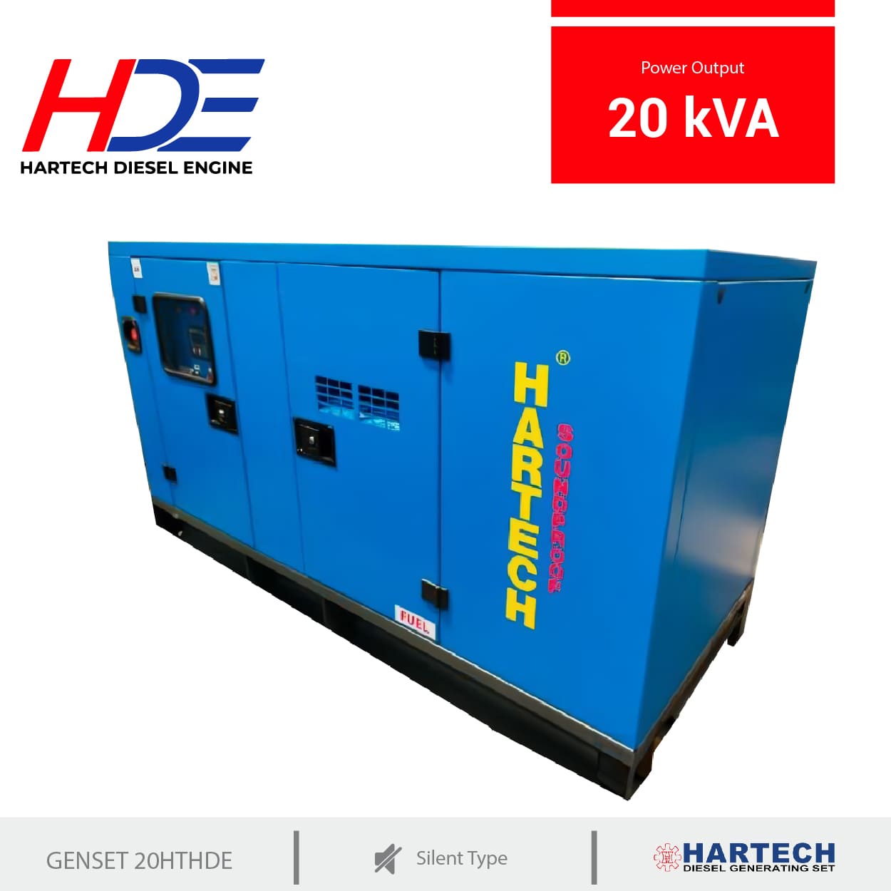 Jual HDE 20 KVA Silent Type HT20HDE 